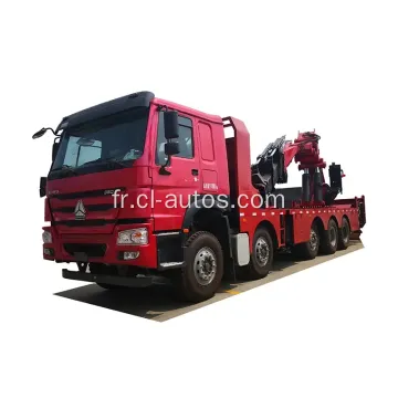 Sinotruk Howo 8x6 14weels Truck 100 TONS TRICK MONTED KUCKLE CRANE